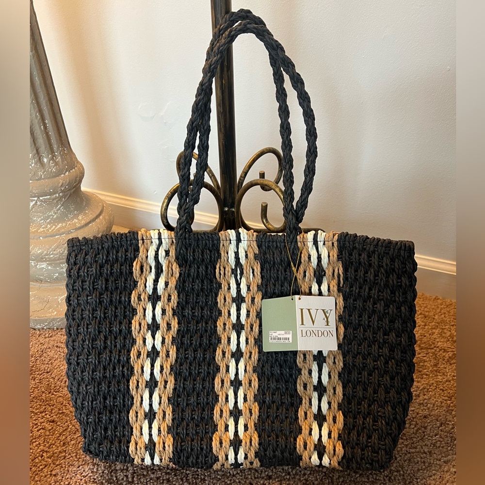 NWT Straw Tote Bag